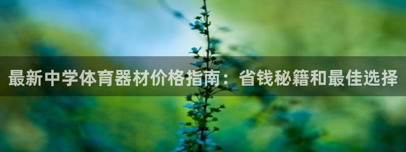 尊龙网平台：最新中学体育器材价格指南：省钱秘籍和最佳